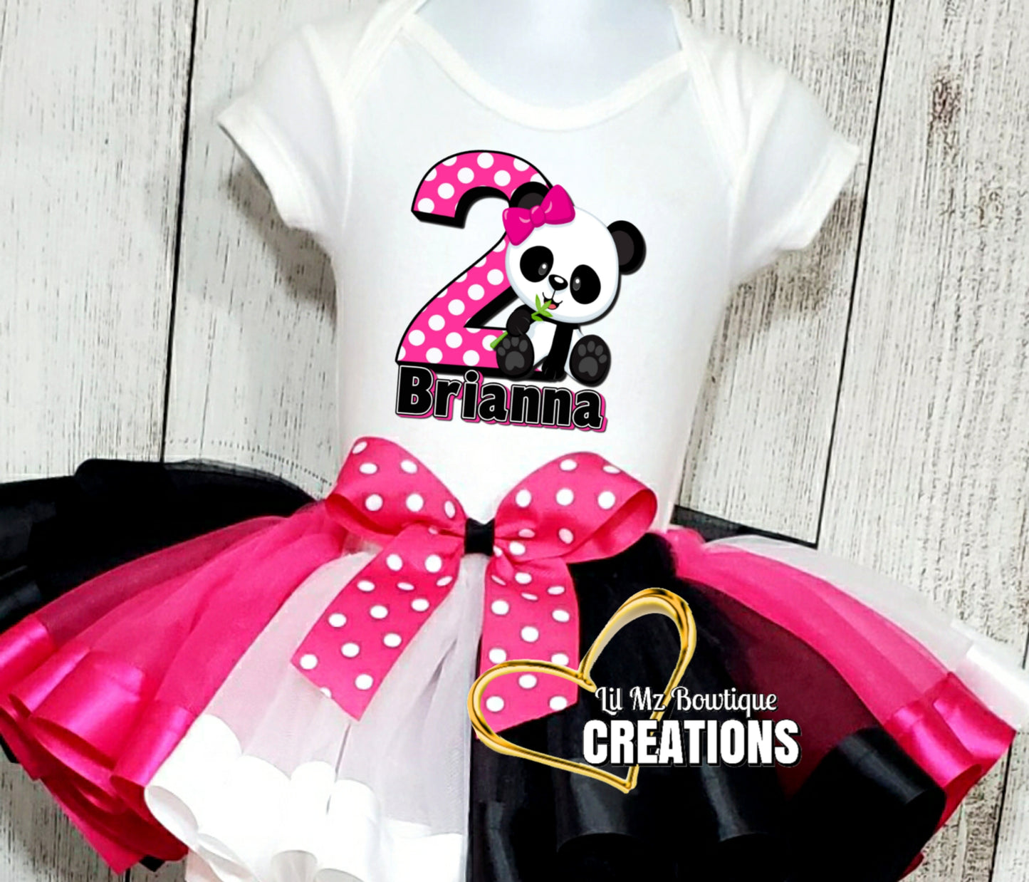 Panda Bear Tutu Outfit image 2