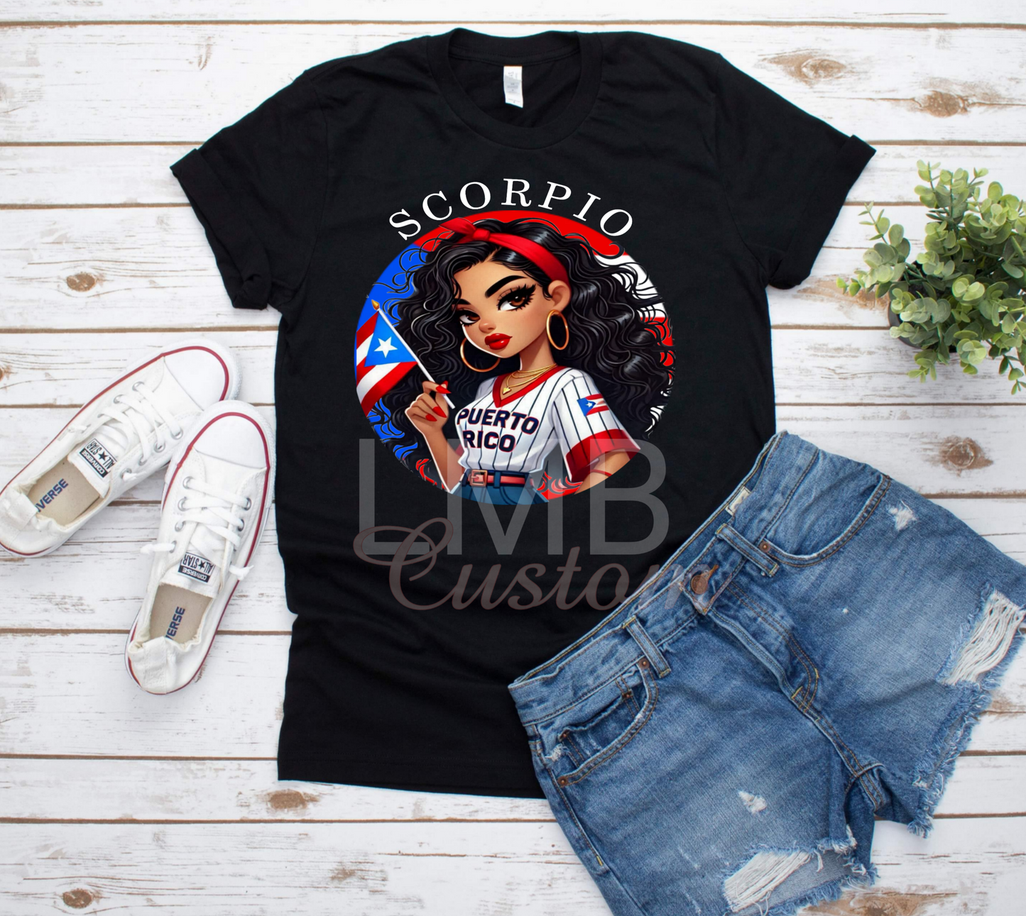 Puerto Rican Zodiac Adult T-Shirt image 1