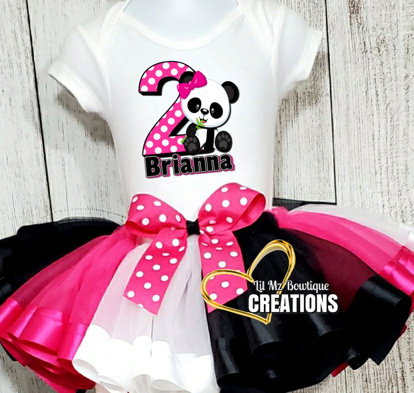 Panda Bear Tutu Outfit image 1
