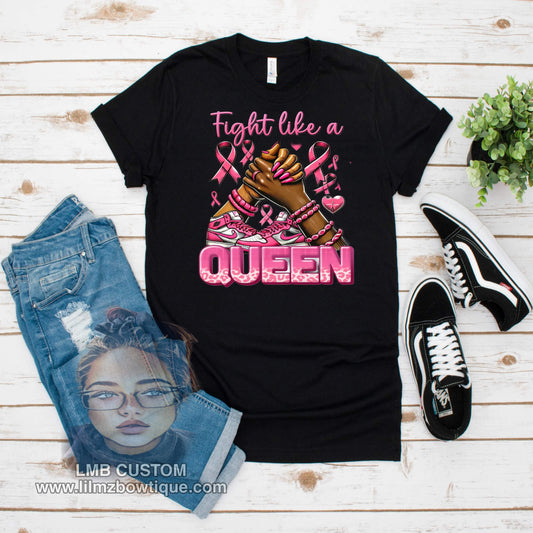 Fight like a Queen Adult T-Shirt image 0