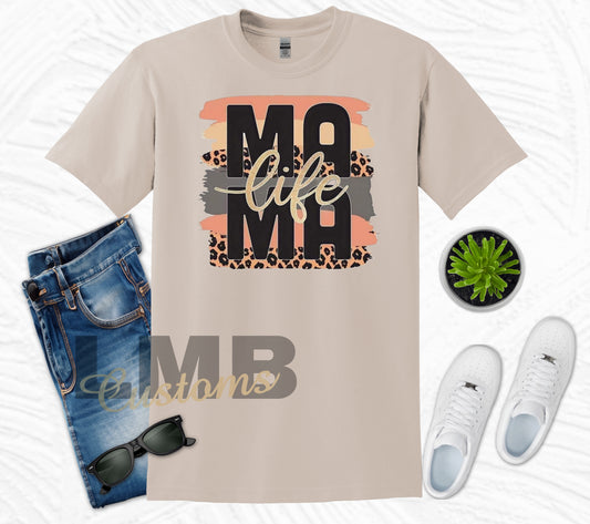 Mama Life Adult T-Shirt image 0