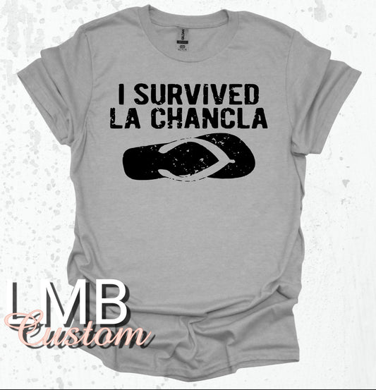 I Survived La Chancla Adult T-Shirt image 0