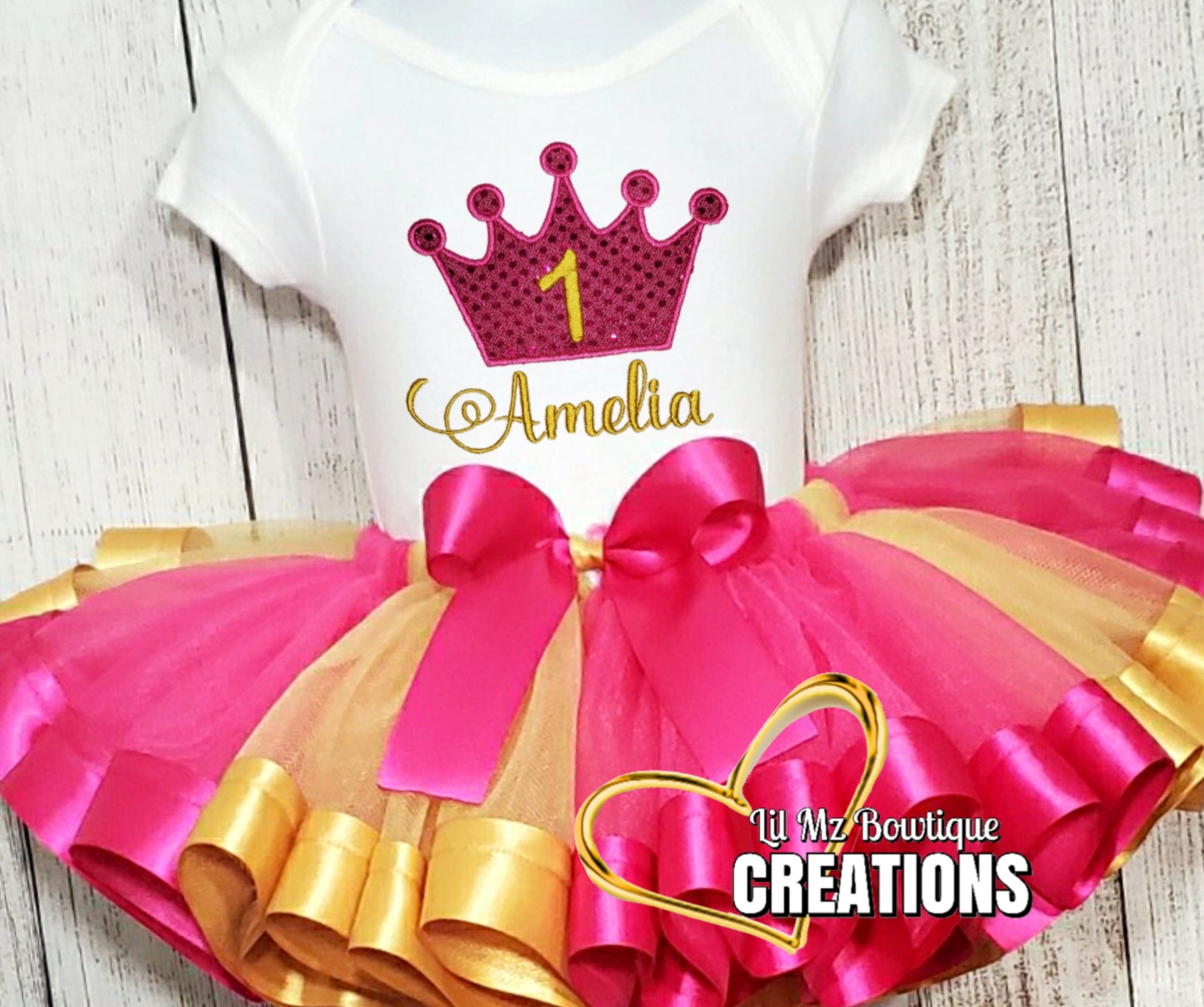 Princess birthday Tutu Outfit image 1
