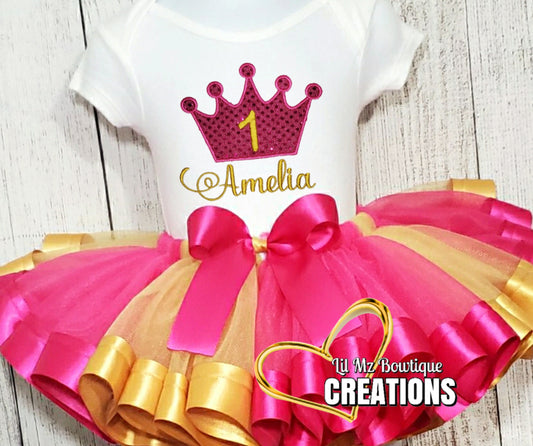 Princess birthday Tutu Outfit image 1