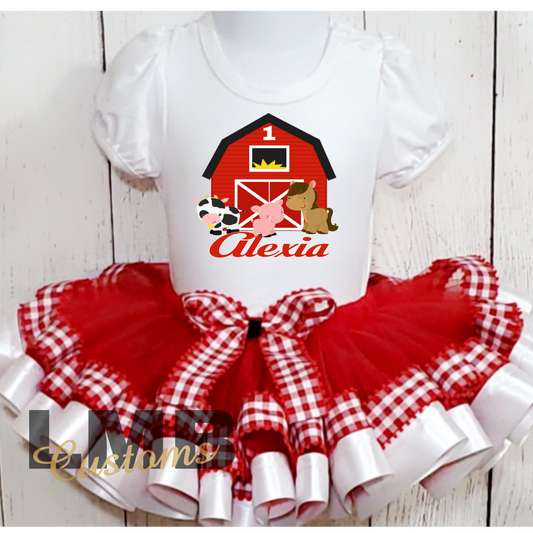 Farm Theme Birthday Tutu Outfit