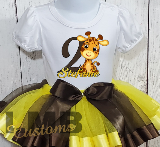 Giraffe Theme Tutu Outfit