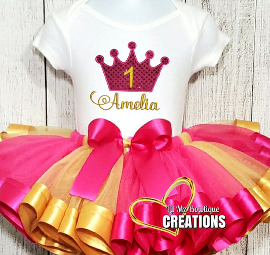 Princess birthday Tutu Outfit image 0