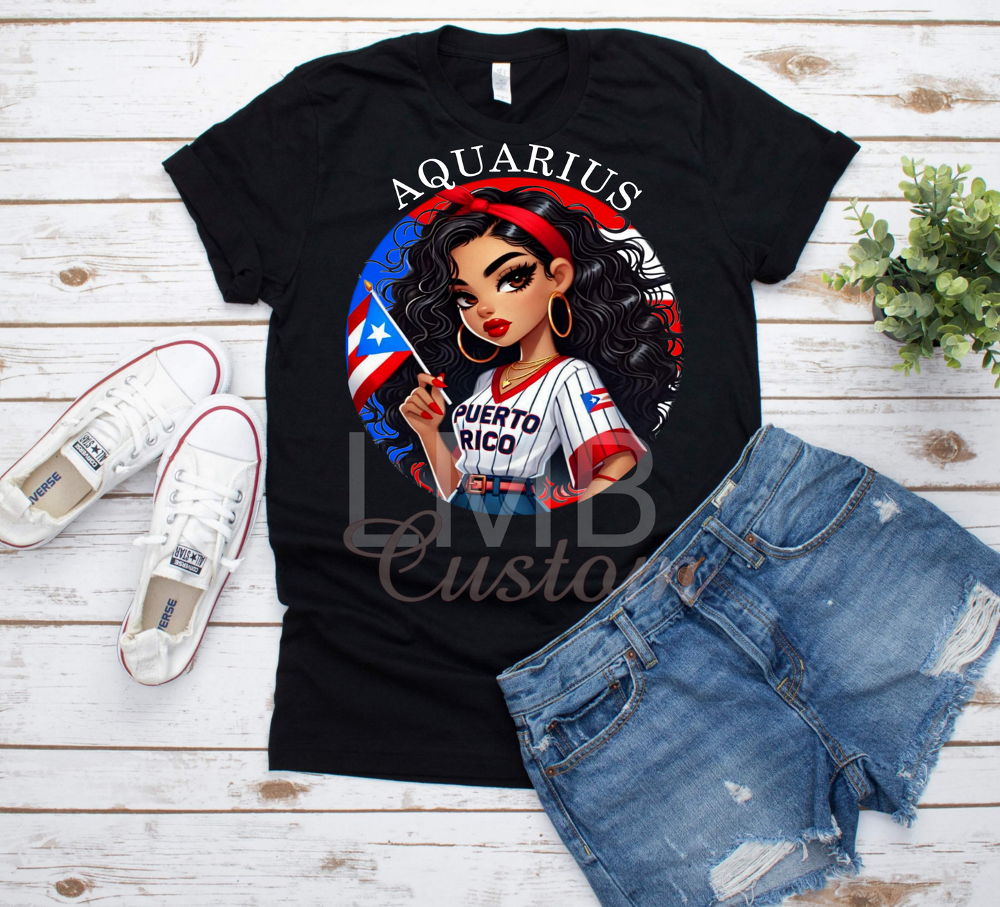 Puerto Rican Zodiac Adult T-Shirt image 9