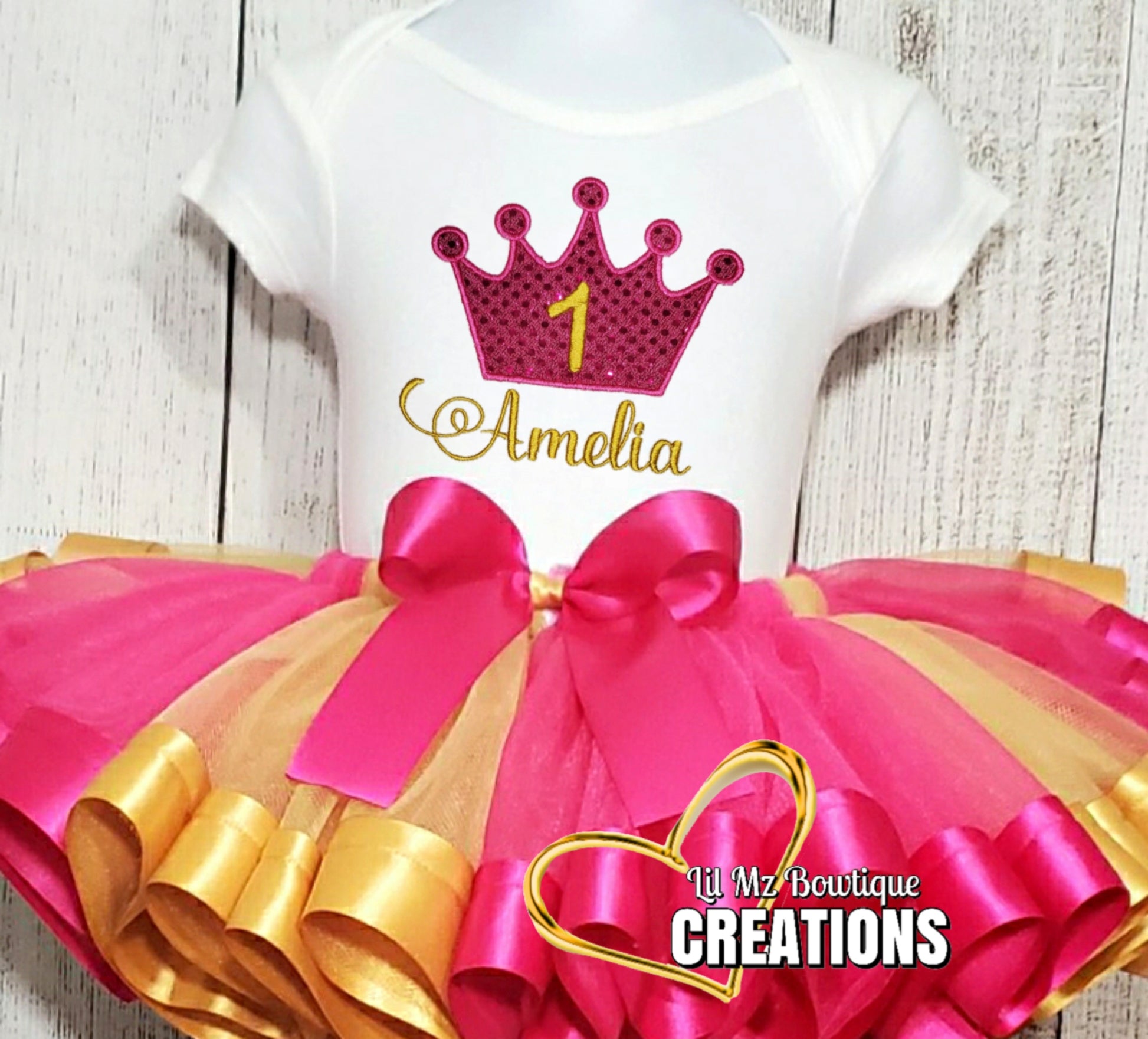 Princess birthday Tutu Outfit image 2
