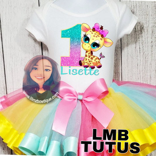 Cute Giraffe Tutu Outfit